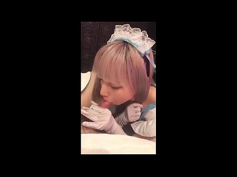 ❤️ Japoński Idol [mayuka], kostium francuskiej pokojówki, część 1, obciąganie i walenie konia z balsamem ❤️ Super sex at pl.xxxdl.ru ❤